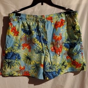 XL 40-42 Tropical Swim Trunks